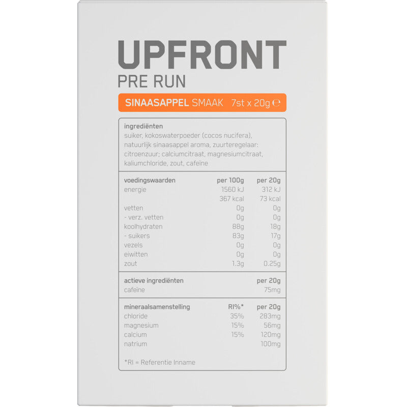 Upfront - Pre Run - Sinaasappel