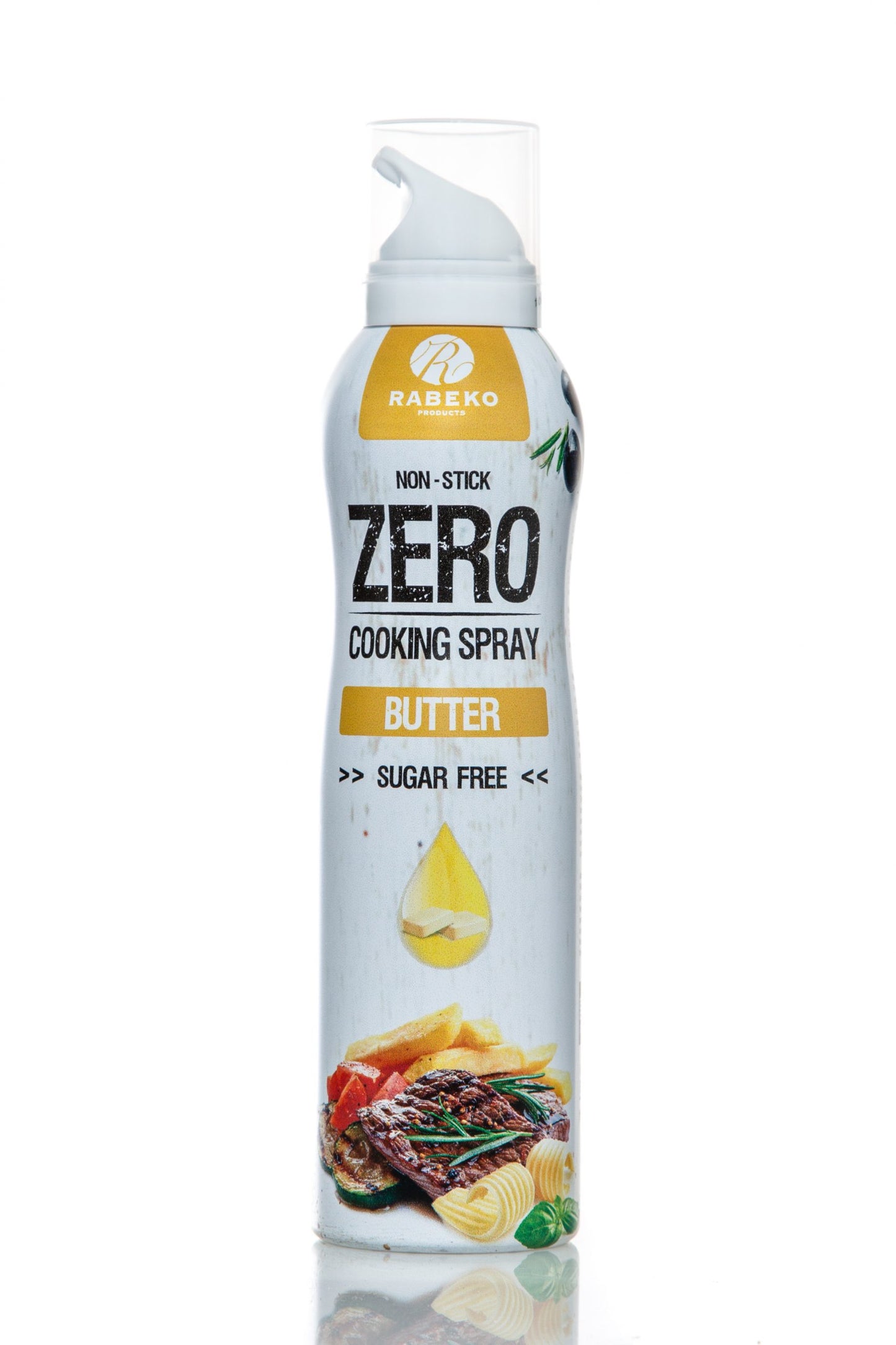 Rabeko Zero Cooking Spray verpakking en gebrui