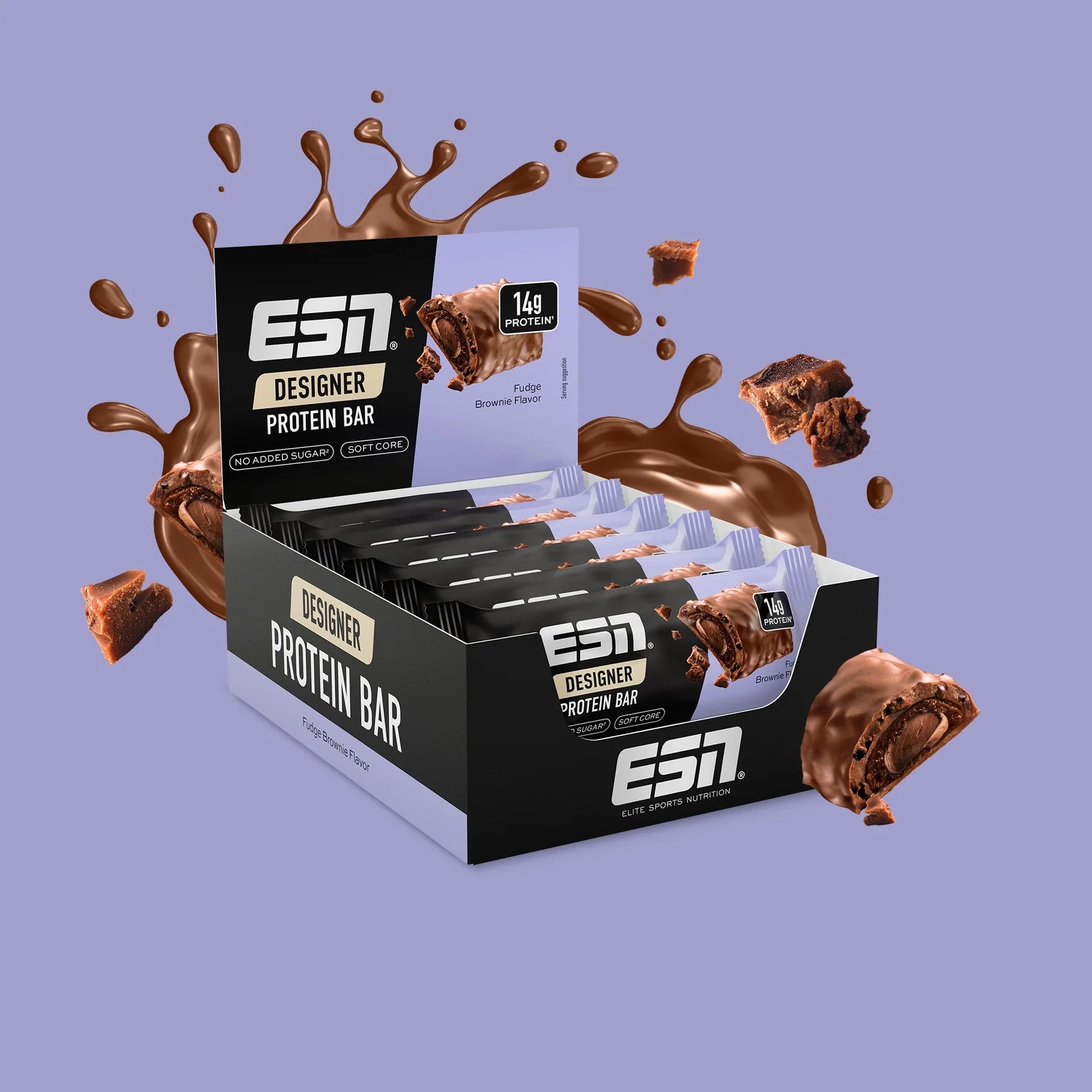 ESN Proteïne Bar Fudge Brownie met eiwitrijke ingrediënten
