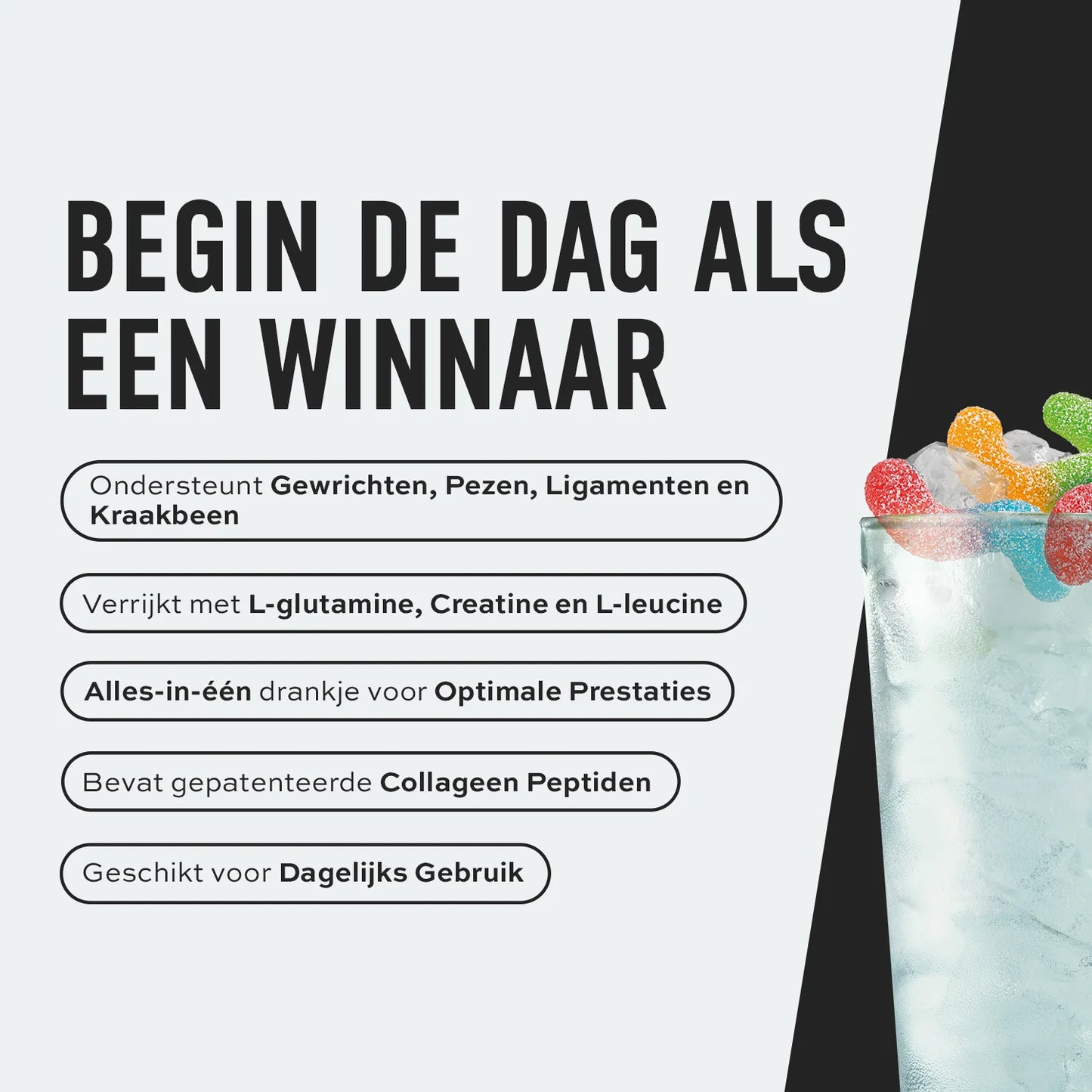 ESN Daily Raspberry Iced Tea Collageenpeptiden en Creatine