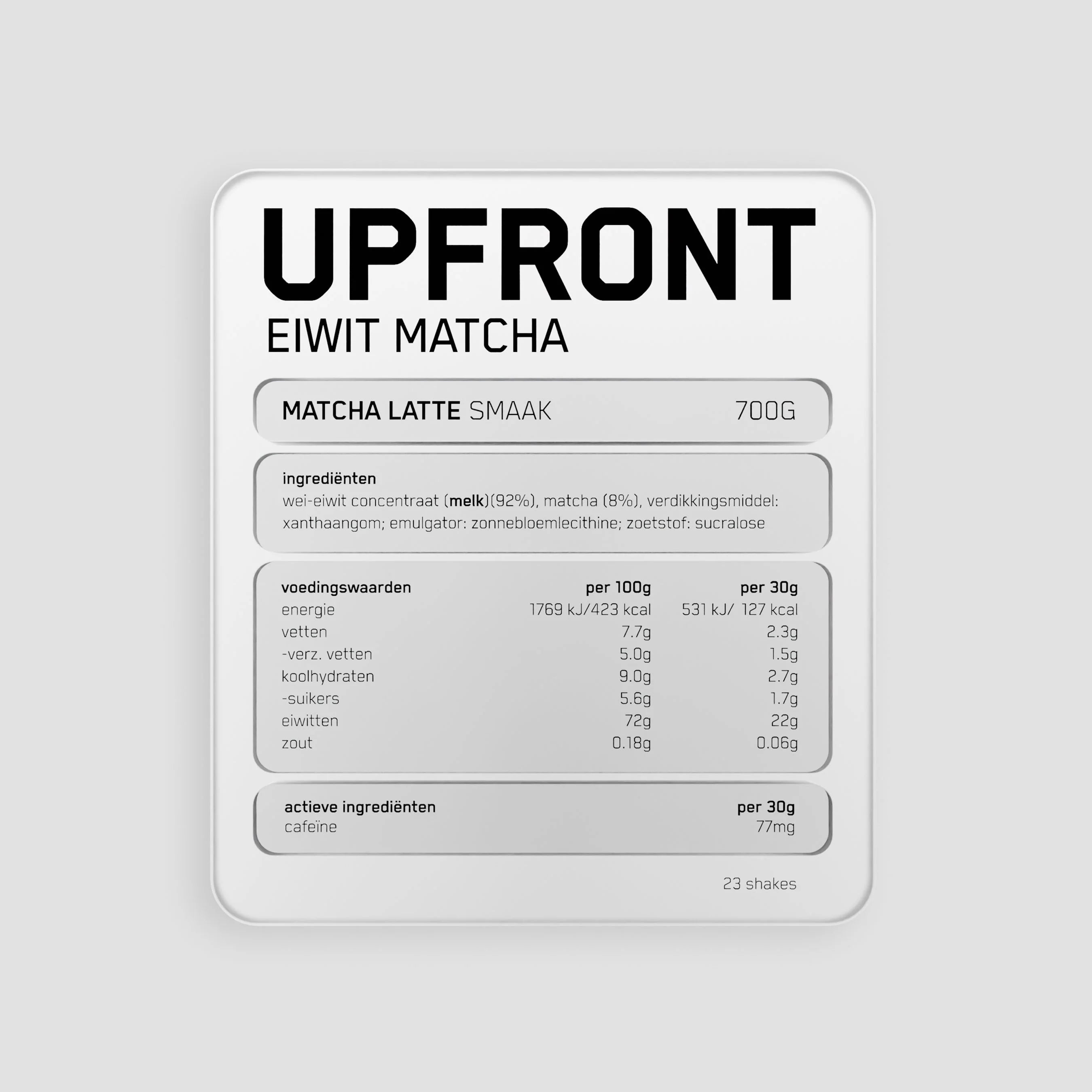 Upfront - Whey Matcha Latte (700 gram)
