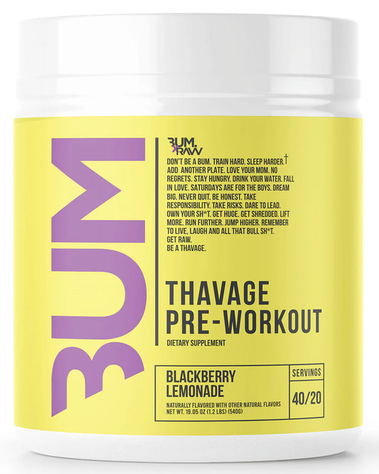 Raw CBUM  Thavage Pre Workout - Blackberry Lemonade