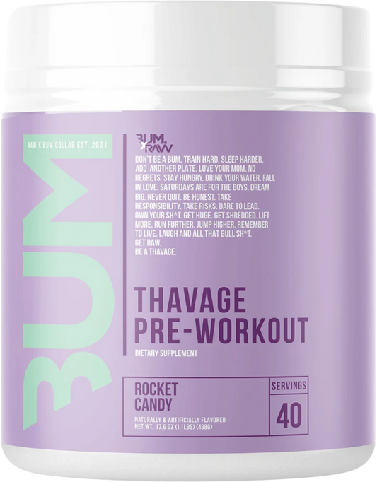 Raw CBUM  Thavage Pre Workout - Rocket Candy