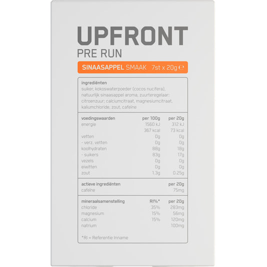 Upfront - Pre Run - Sinaasappel