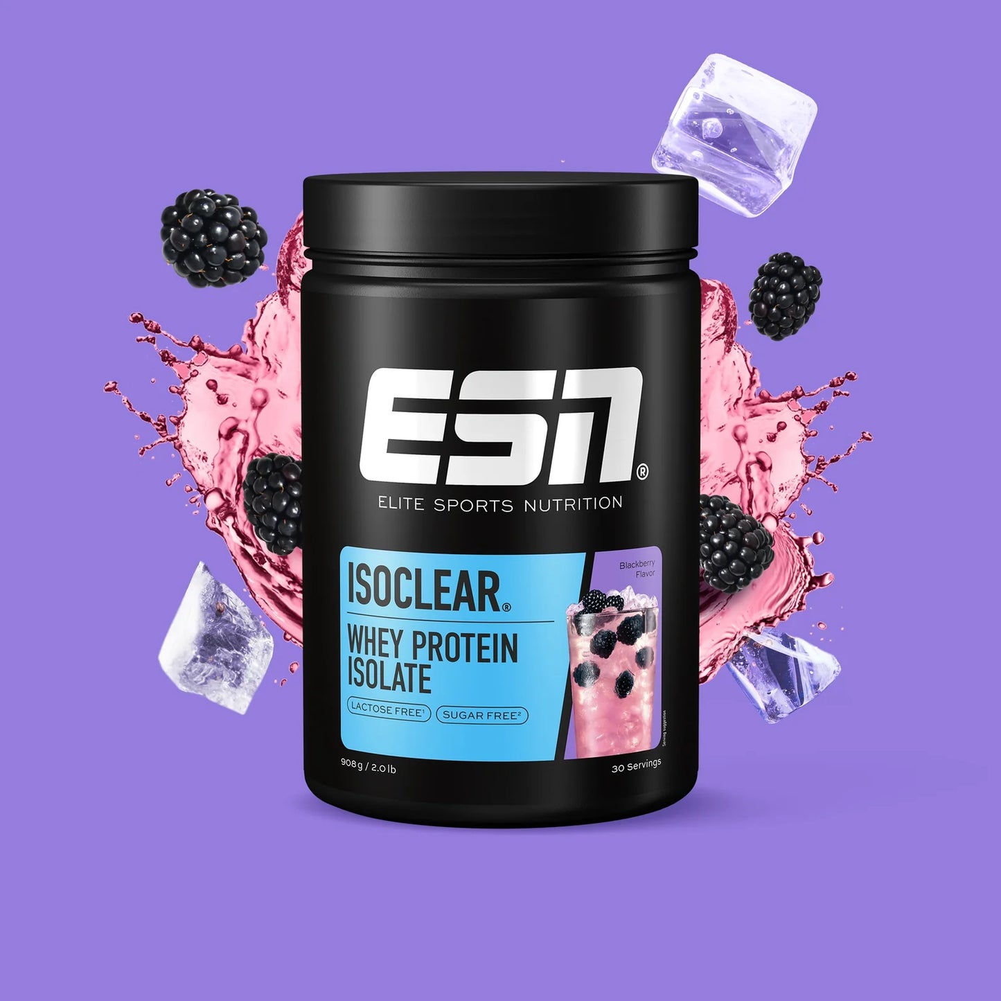 ESN Isoclear Whey Isolate - Blackberry Eiwitdrank