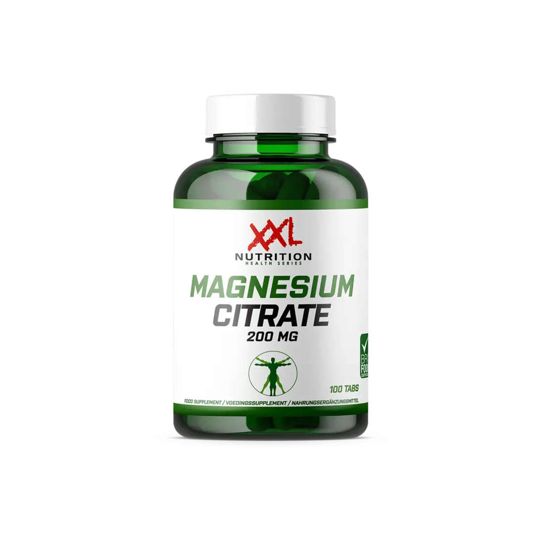 XXL- Magnesium Citraat - 200 mg - 100 tabletten