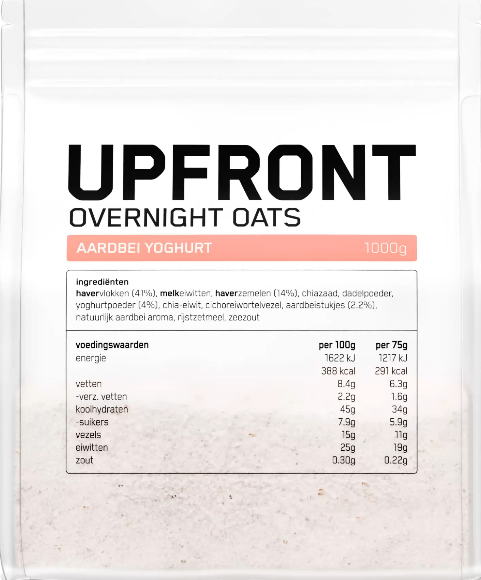 Upfront overnight eiwit oats Aardbei Yoghurt
