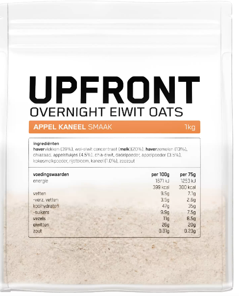 Upfront overnight eiwit oats appel kaneel