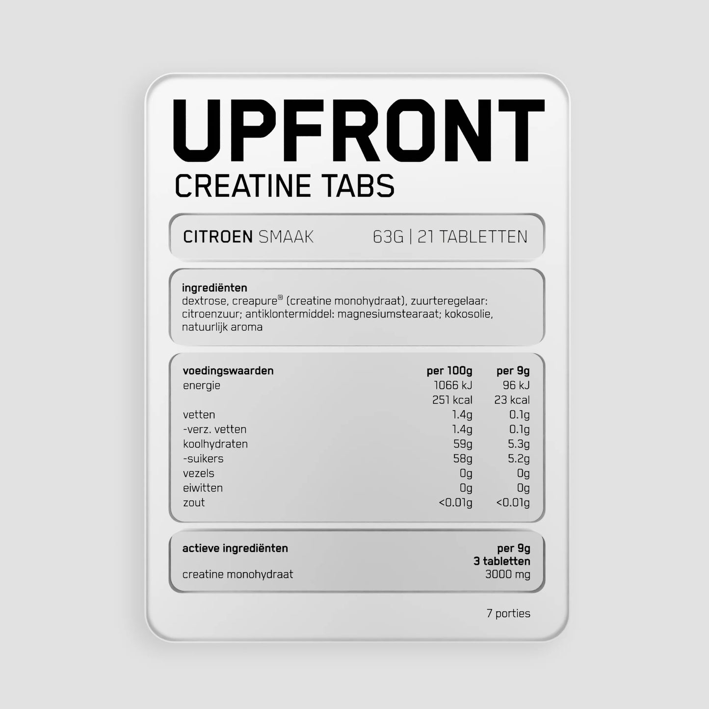 Upfront - CreaTabs (Los zakje 21 stuks)