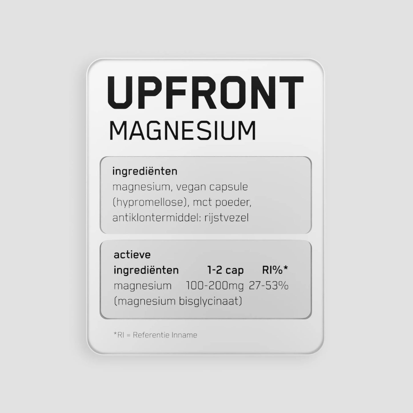 Upfront - Magnesium capsules