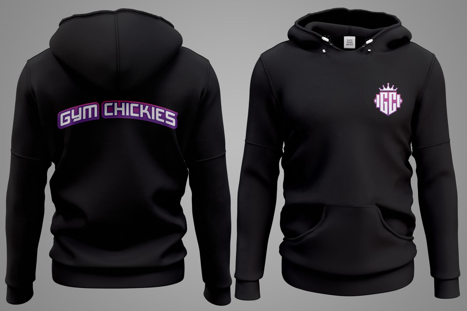 GymChickies oversized hoodie in bio katoen