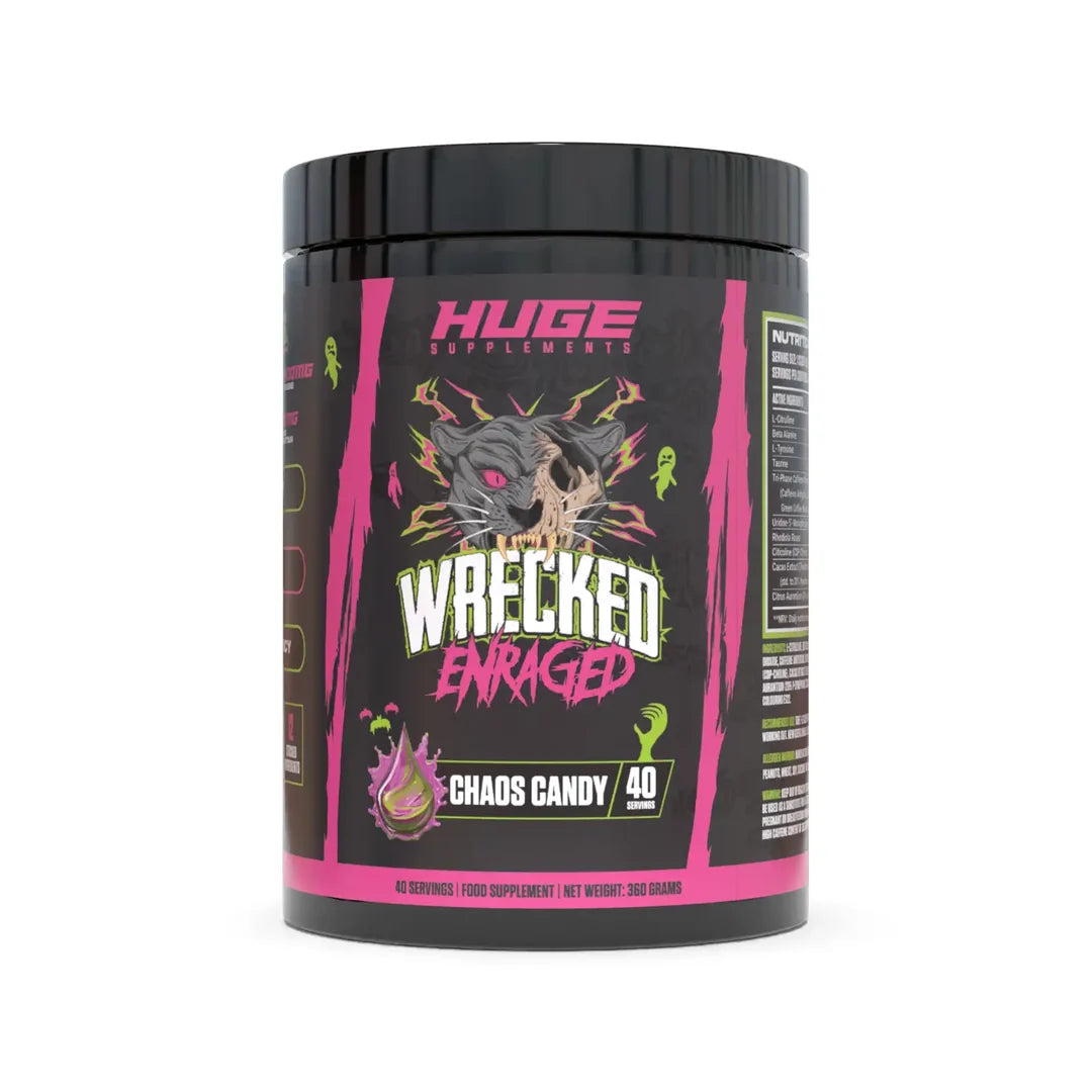 Huge Supplements - Pre Workout - Wrecked Enraged - Chaos Candy