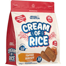 Applied Nutrition  Cream Of Rice 1000G  Toffee Biscuit Flavour