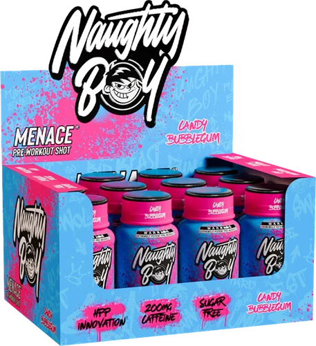 Naughty Boy - Pre Workout Shotjes candy bubblegum