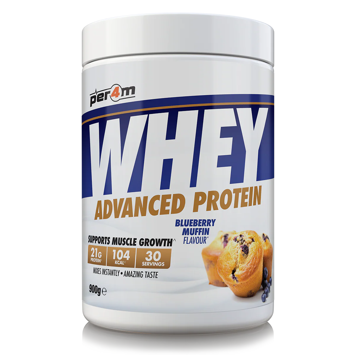 Per4M Whey Proteine - 900 g - Blueberry Muffin